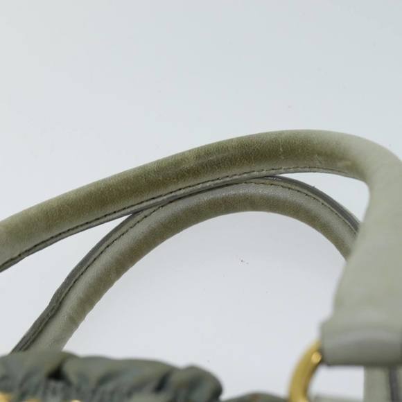 PRADA Hand Bag Nylon 2way Green Auth 74635 - Picture 8 of 16